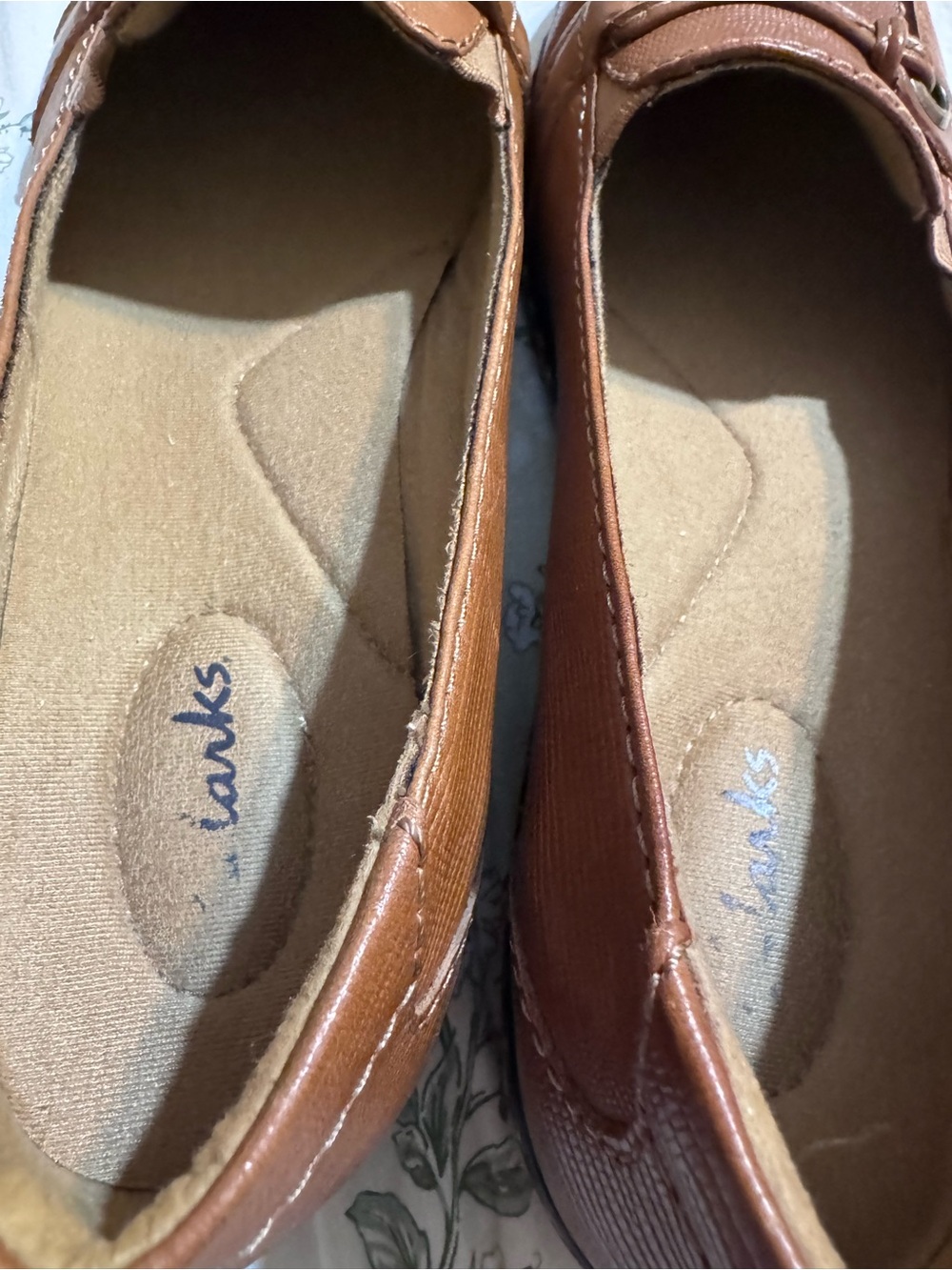 Clarks Brown Leather Penny Loafers - Picture 4 of 5